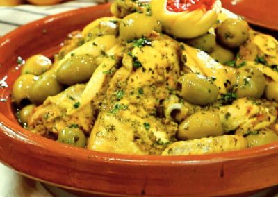 Chichaoua Foodtruck Menu Tajine olives